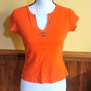 Harley Davidson's women's short sleeve shirt size large